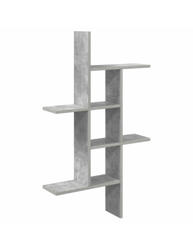 Scaffale da parete Grigio Cemento 61 x 15 x 102 cm