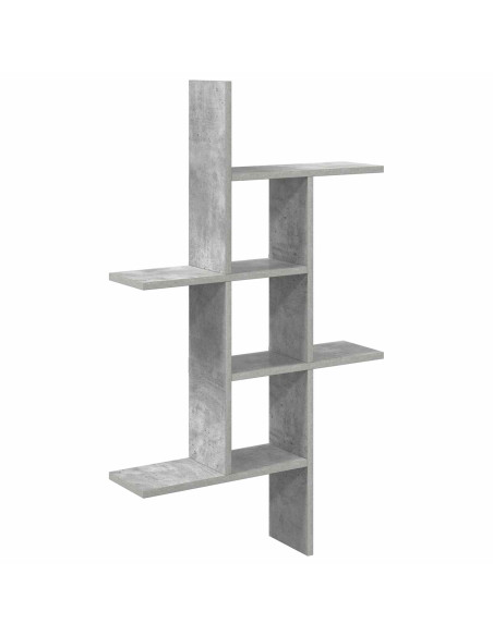 Scaffale da parete Grigio Cemento 61 x 15 x 102 cm