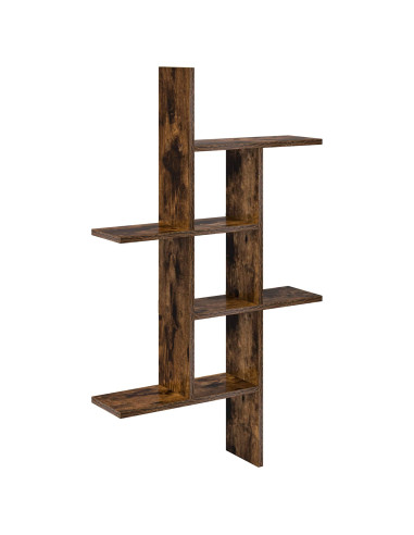 Scaffale da parete Rovere Fumo 61 x 15 x 102 cm