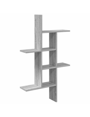 Scaffale da parete Sonoma grigio 61 x 15 x 102 cm