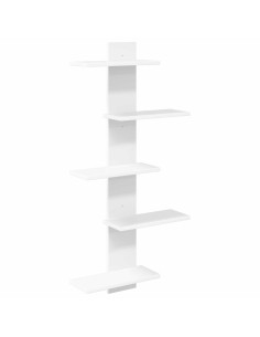 Mensola a muro flottante Bianco 48,5 x 15 x 101 cm