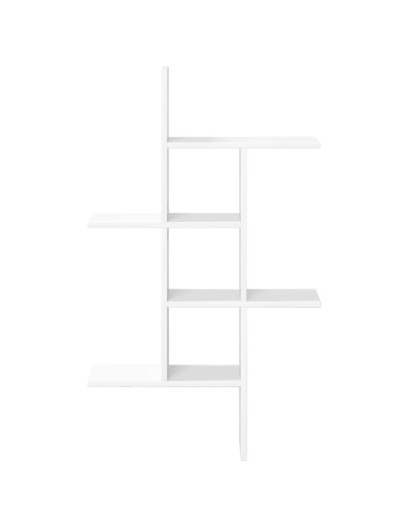 Scaffale da parete Bianco 61 x 15 x 102 cm Legno ingegnerizzato