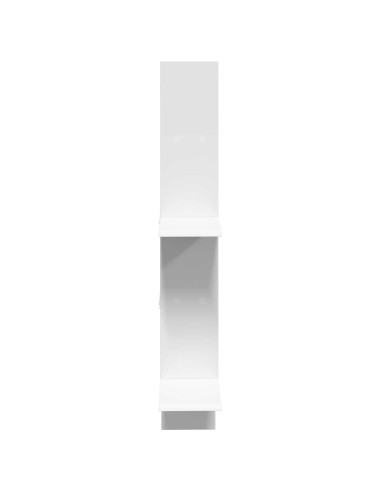 Scaffale da parete Bianco 61 x 15 x 102 cm Legno ingegnerizzato