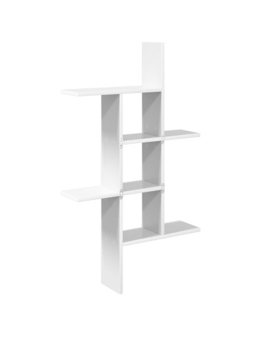 Scaffale da parete Bianco 61 x 15 x 102 cm Legno ingegnerizzato