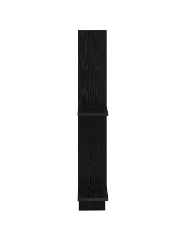 Scaffale da parete Rovere Nero 61 x 15 x 102 cm