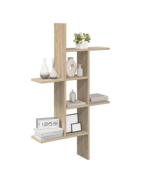 Scaffale da parete Rovere Sonoma 61 x 15 x 102 cm
