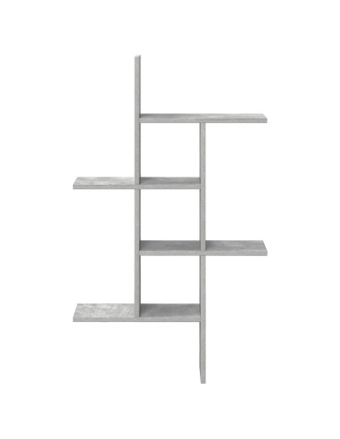 Scaffale da parete Grigio Cemento 61 x 15 x 102 cm