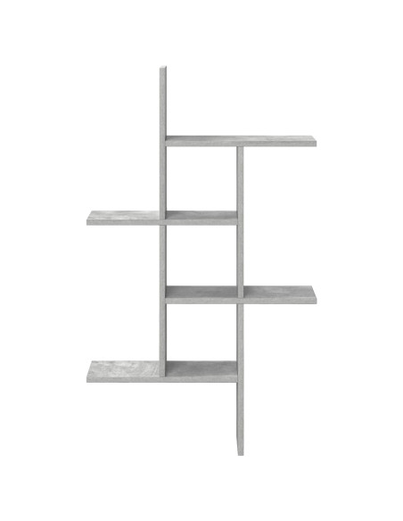 Scaffale da parete Grigio Cemento 61 x 15 x 102 cm