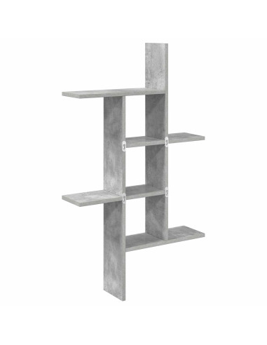 Scaffale da parete Grigio Cemento 61 x 15 x 102 cm