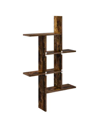 Scaffale da parete Rovere Fumo 61 x 15 x 102 cm