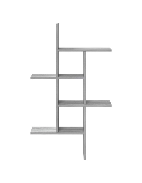 Scaffale da parete Sonoma grigio 61 x 15 x 102 cm