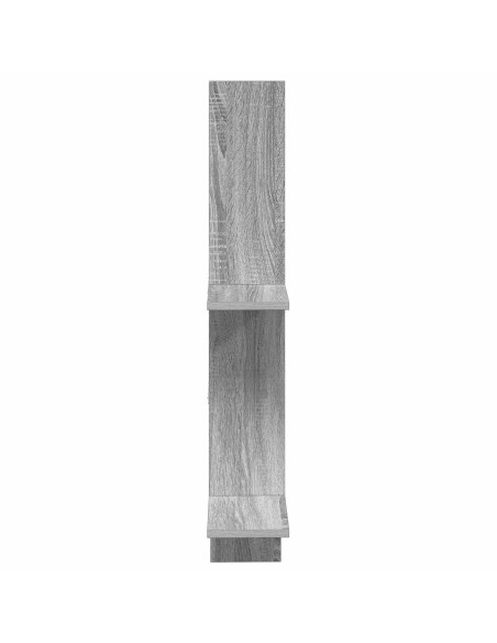 Scaffale da parete Sonoma grigio 61 x 15 x 102 cm