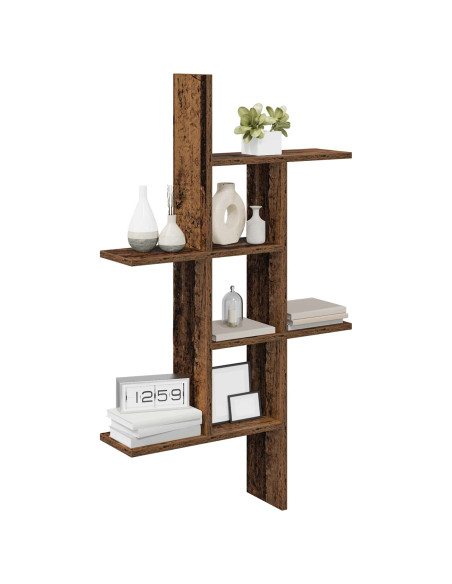 Scaffale da parete Legno antico 61 x 15 x 102 cm