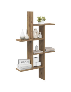 Scaffale da parete Rovere Artigianale 61 x 15 x 102 cm 2