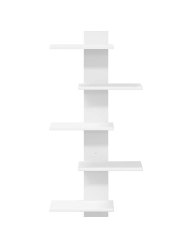 Mensola a muro flottante Bianco 48,5 x 15 x 101 cm