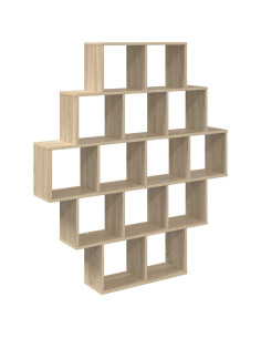 Scaffale da parete Rovere Sonoma 120 x 20 x 136 cm