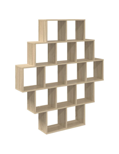 Scaffale da parete Rovere Sonoma 120 x 20 x 136 cm