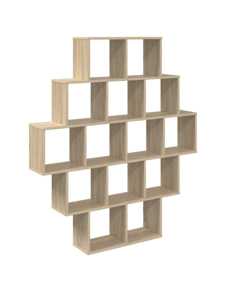 Scaffale da parete Rovere Sonoma 120 x 20 x 136 cm