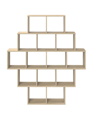 Scaffale da parete Rovere Sonoma 120 x 20 x 136 cm
