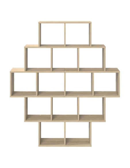 Scaffale da parete Rovere Sonoma 120 x 20 x 136 cm
