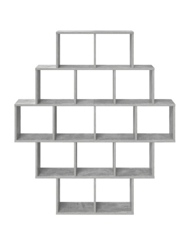 Scaffale da parete Grigio Cemento 120 x 20 x 136 cm