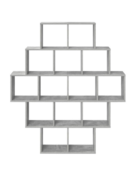 Scaffale da parete Grigio Cemento 120 x 20 x 136 cm