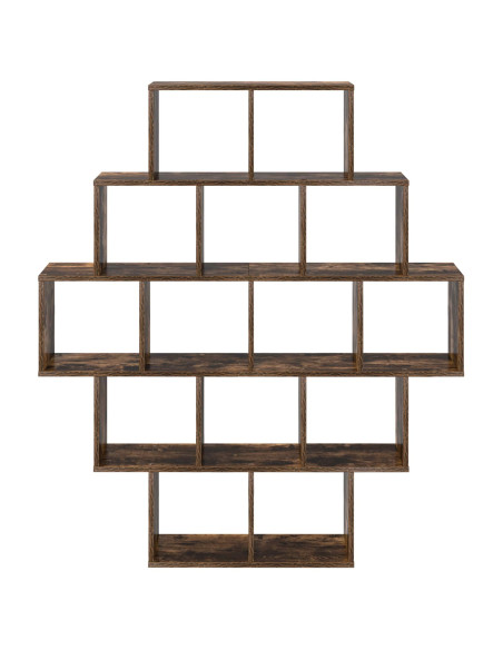 Scaffale da parete Rovere Fumo 120 x 20 x 136 cm