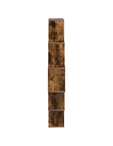 Scaffale da parete Rovere Fumo 120 x 20 x 136 cm