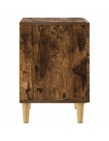 Comodino Rovere Fumo 43 x 34,5 x 50 cm Legno ingegnerizzato