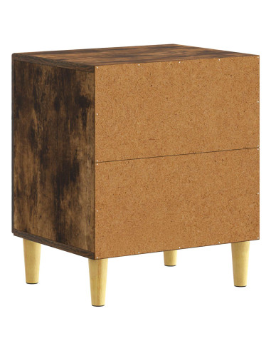 Comodino Rovere Fumo 43 x 34,5 x 50 cm Legno ingegnerizzato