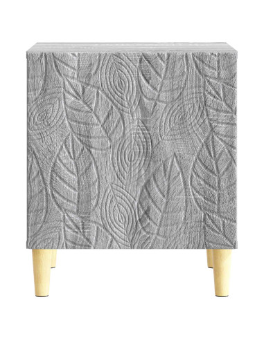 Comodino Sonoma grigio 43 x 34,5 x 50 cm Legno ingegnerizzato