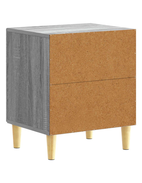 Comodino Sonoma grigio 43 x 34,5 x 50 cm Legno ingegnerizzato