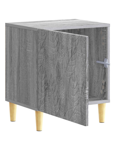 Comodino 2 pcs Sonoma grigio 43 x 34,5 x 50 cm