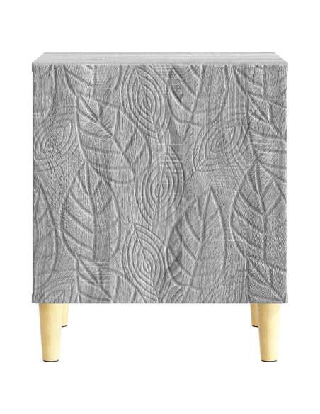 Comodino 2 pcs Sonoma grigio 43 x 34,5 x 50 cm