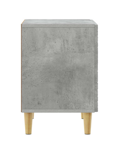 Comodino Grigio Cemento 43 x 34,5 x 50 cm Legno ingegnerizzato