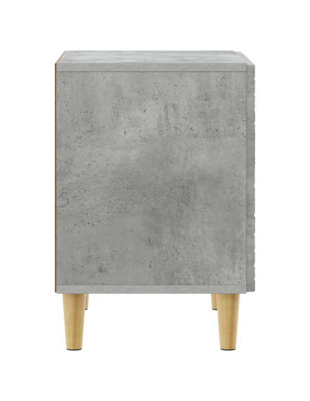 Comodino Grigio Cemento 43 x 34,5 x 50 cm Legno ingegnerizzato