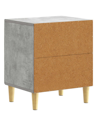 Comodino Grigio Cemento 43 x 34,5 x 50 cm Legno ingegnerizzato