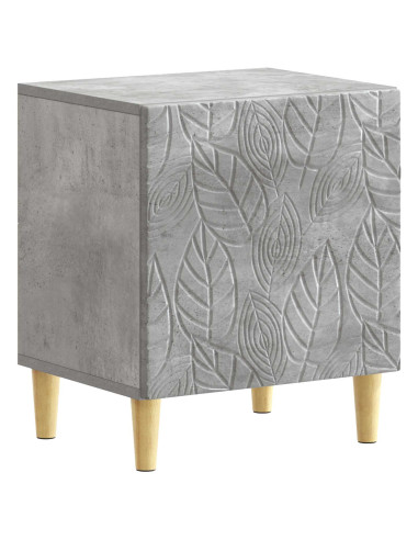 Comodino 2 pcs Grigio Cemento 43 x 34,5 x 50 cm