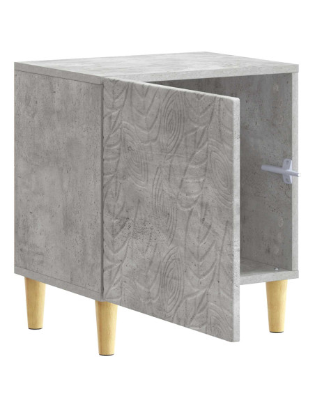Comodino 2 pcs Grigio Cemento 43 x 34,5 x 50 cm