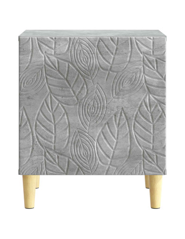 Comodino 2 pcs Grigio Cemento 43 x 34,5 x 50 cm