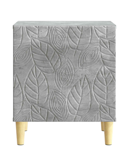 Comodino 2 pcs Grigio Cemento 43 x 34,5 x 50 cm