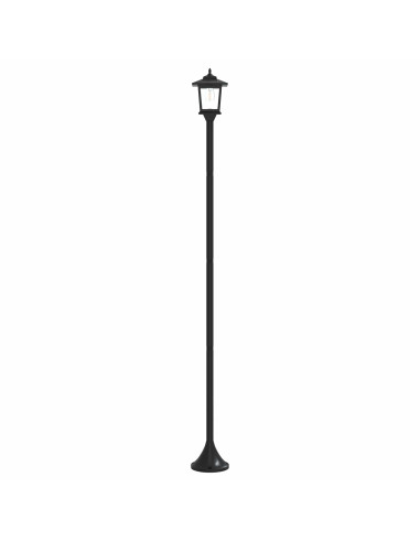 Set di Lampioni with LED Bulb 2 pz Nero 16 x 16 x 156 cm