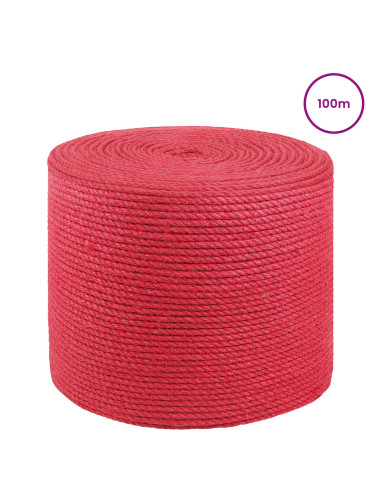 Corda di Juta Rosso 100% juta Tossa