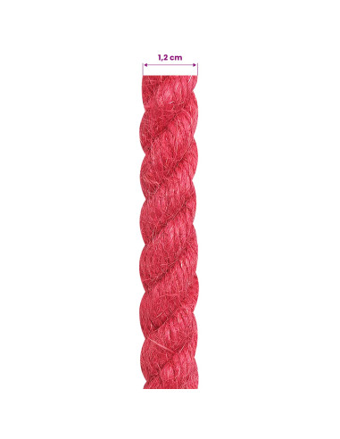 Corda di Juta Rosso 100% juta Tossa