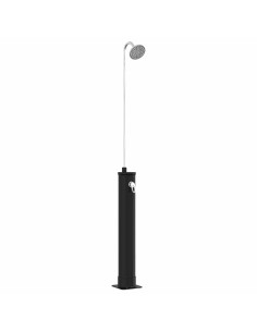 Doccia Solare con Testa Doccia PVC, ABS, Lega di zinco Nero 2