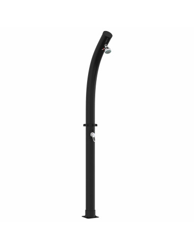 Doccia Solare con Doccetta PVC, ABS, Lega di zinco Nero