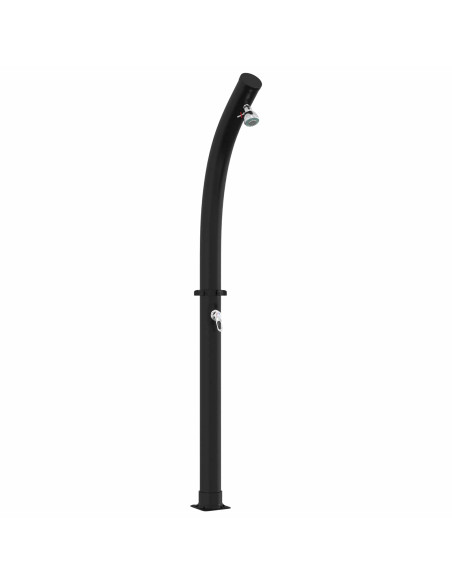Doccia Solare con Doccetta PVC, ABS, Lega di zinco Nero