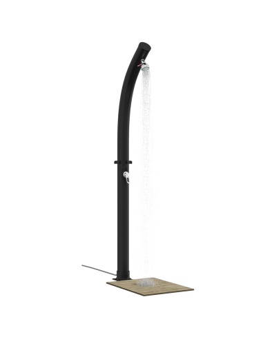 Doccia Solare con Doccetta PVC, ABS, Lega di zinco Nero