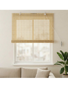 Tenda a rullo Naturale 90 x 160 cm Bambù