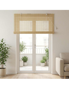 Tenda a rullo Naturale 130 x 220 cm Bambù